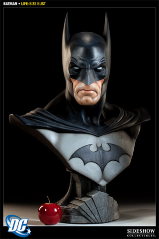 Illustration for article titled Put a Life-Sized Batman Head on Your Shelf